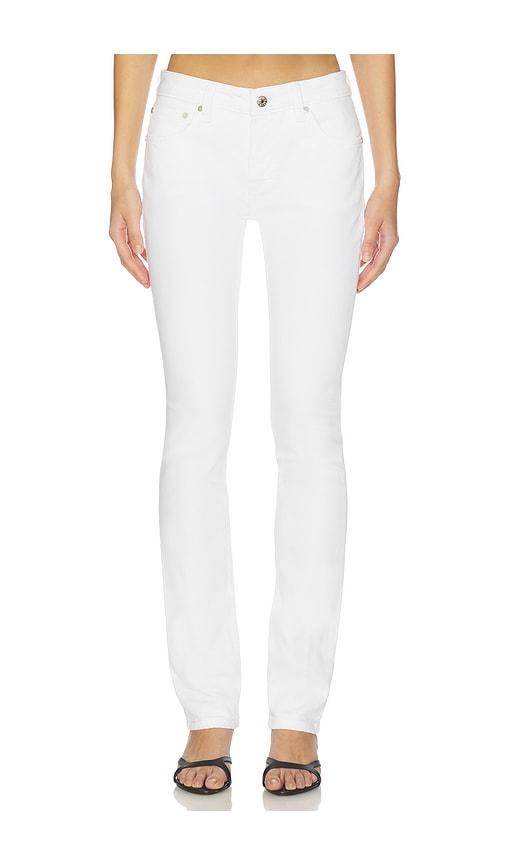 eb denim moss mid rise skinny jeans in white. - size 23 (also in 24, 25, 26, 28, 29)