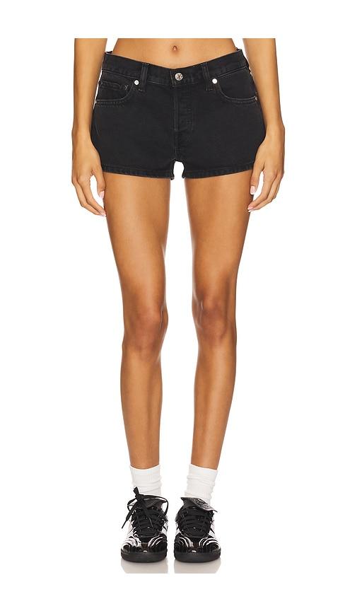 eb denim portman low rise short in black. - size 25 (also in 28, 29, 30, 31)
