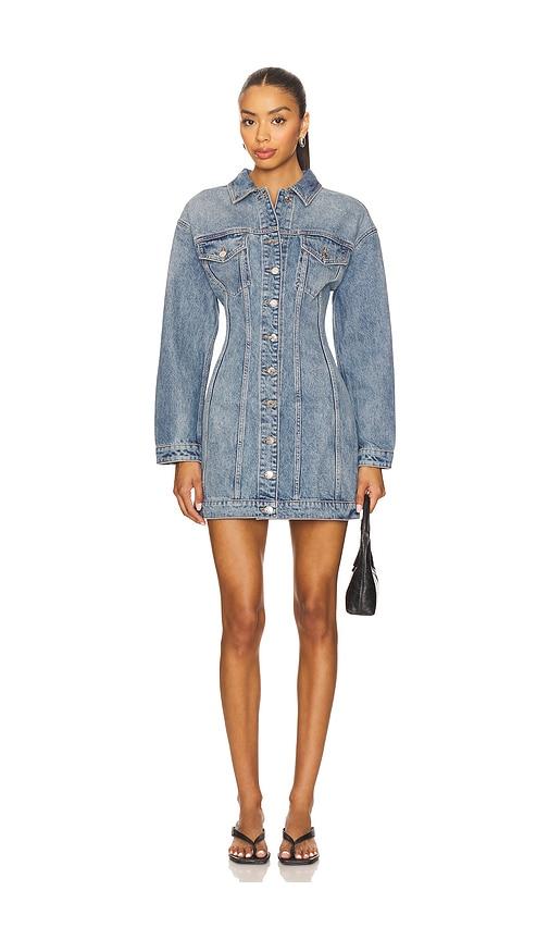 eb denim prima dress in blue. - size l (also in m)