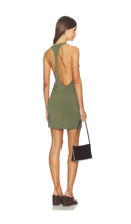 eb denim valley racer tank dress in army. - size l (also in xs, s, m)