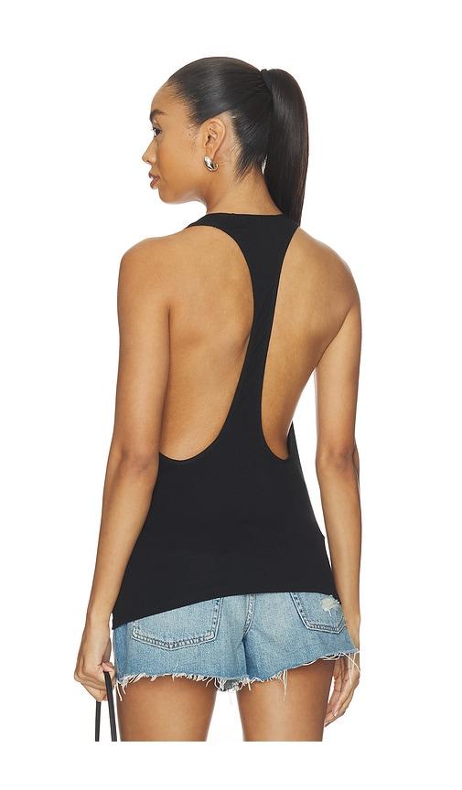 eb denim valley racer tank in black. - size l (also in m)