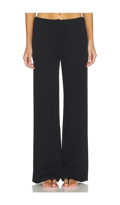 eb denim wren loose pull on pant in black. - size l (also in m, s, xs)