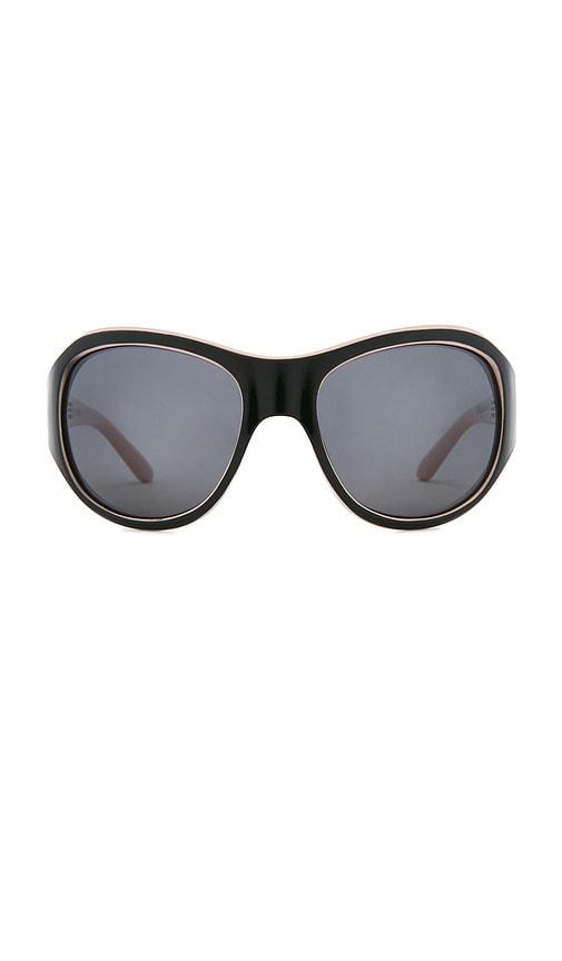 eb denim x szade sunny sunglasses in black.