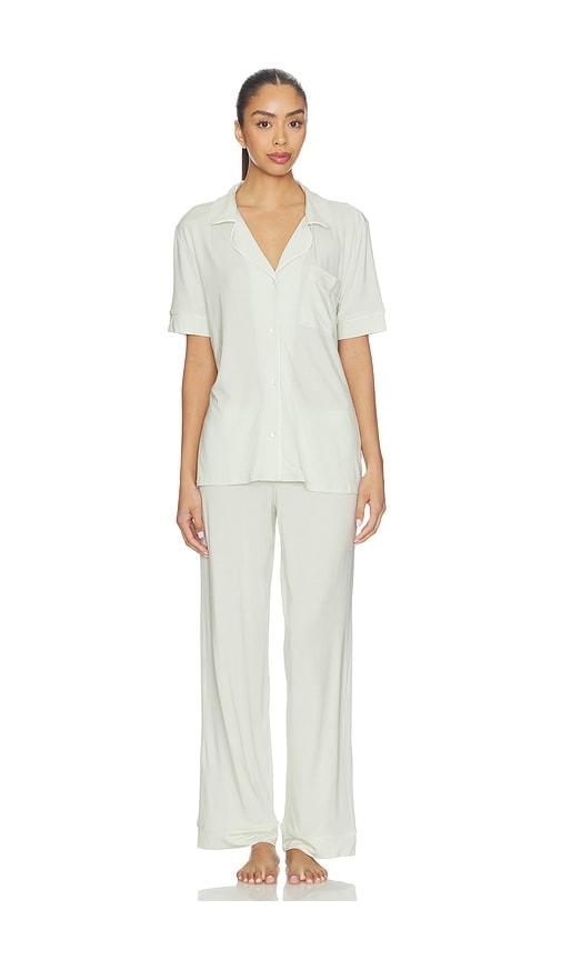 eberjey gisele pajama set in sage. - size s (also in xs)