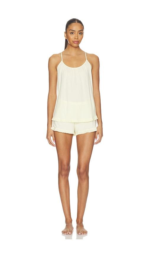 eberjey gisele pajama set in yellow. - size l (also in xs, s, m, xl)