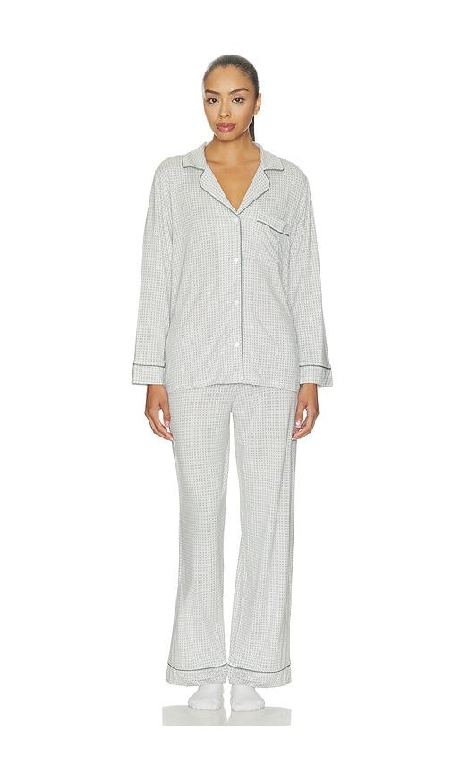eberjey gisele printed long pajama set in multi. - size l (also in xs, s, m, xl)