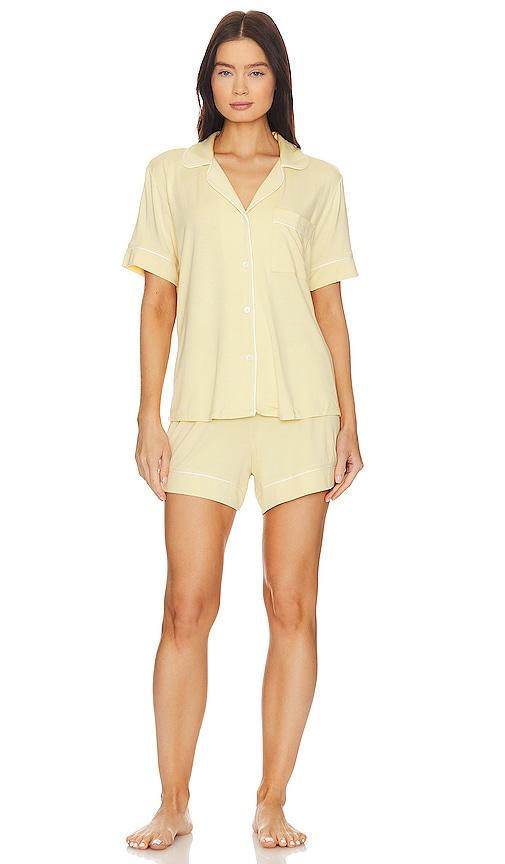 eberjey gisele relaxed pj set in yellow. - size l (also in xs, s, m, xl)