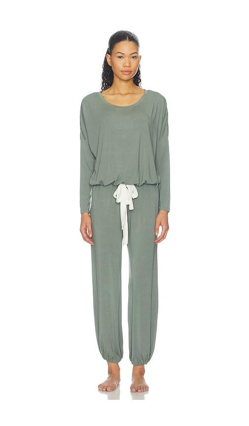 eberjey gisele slouchy pajama set in sage. - size l (also in m, s, xl, xs)