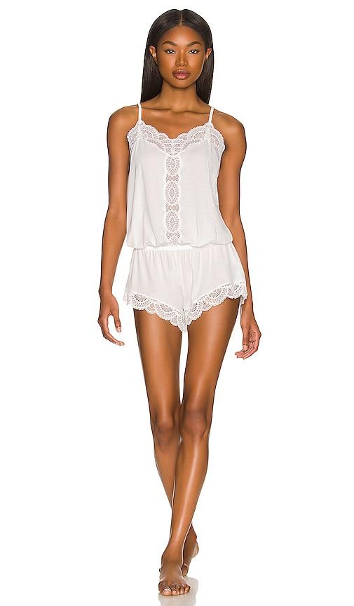 eberjey mariana the dreamer teddy in white. - size l (also in xs, s, m, xl)