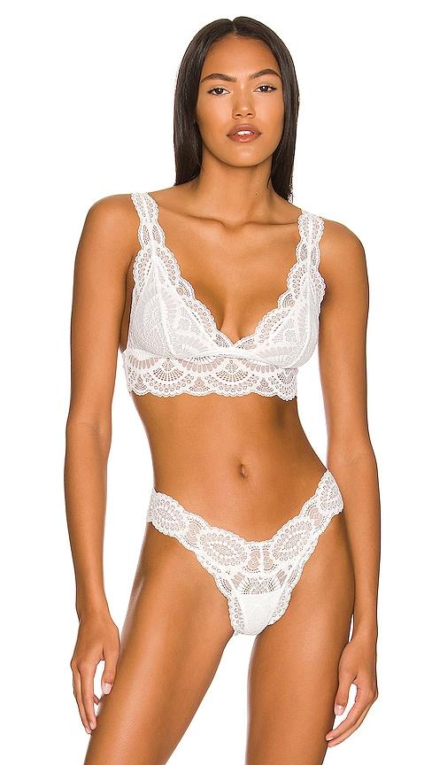 eberjey mariana the whispers bralette in white. - size l (also in xs, s, m, xl)