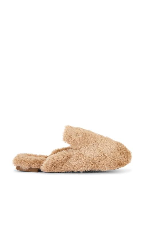 eberjey plush mule slipper in grey. - size l (also in m, s)