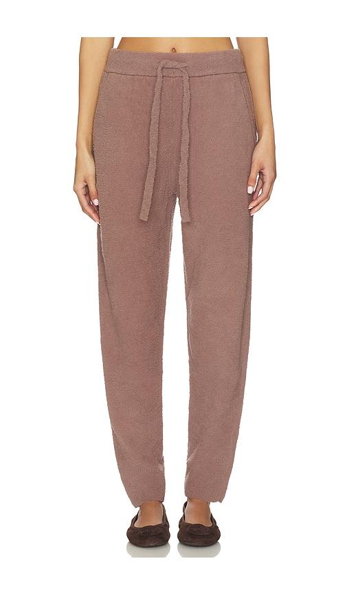 eberjey recycled boucle jogger in taupe. - size l (also in m, s, xl, xs)