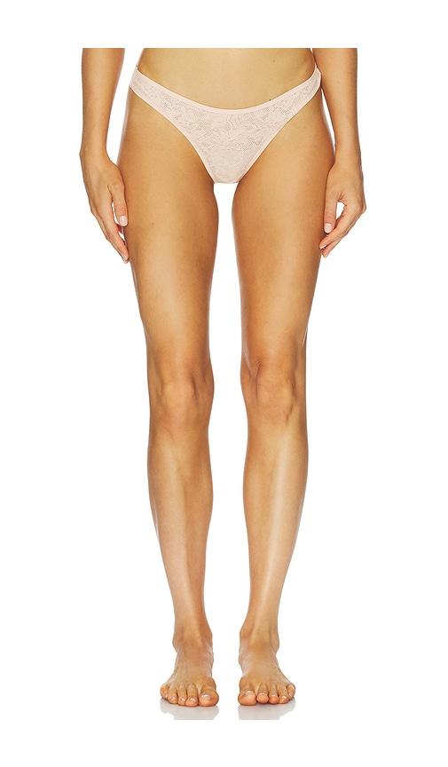 eberjey soft stretch thong in neutral. - size l (also in xl)