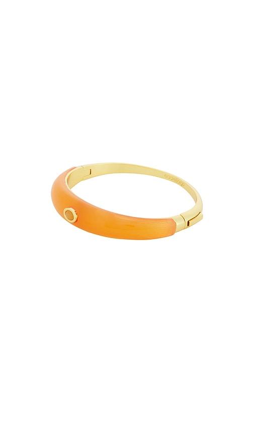 eddie borgo callie cuff bracelet in metallic gold.