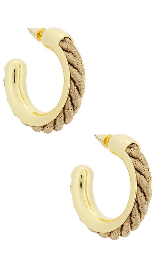 eddie borgo roebling hoops in taupe.