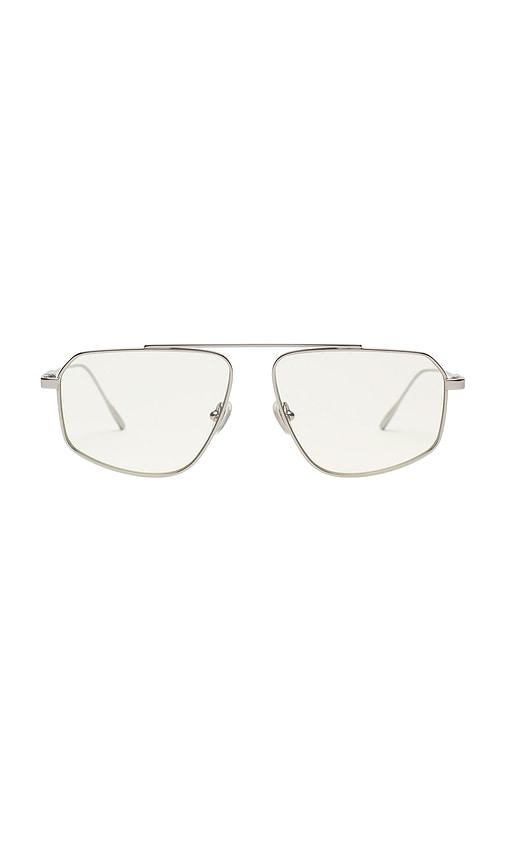 edera giovanna optical in metallic silver.