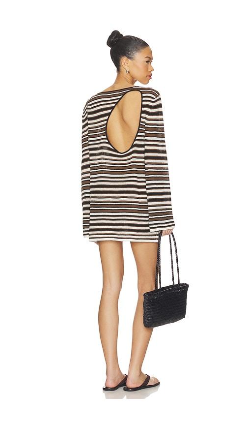 elce aura mini dress in brown. - size l (also in s, xs)