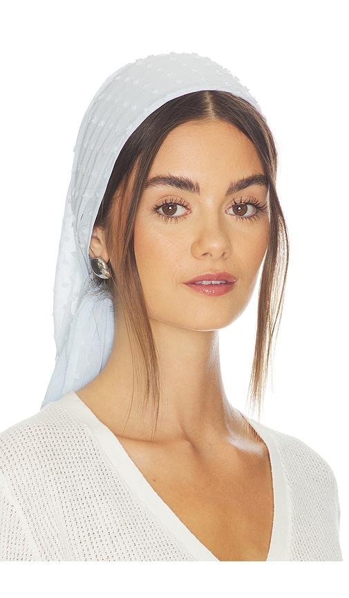 elce elysia scarf in baby blue.
