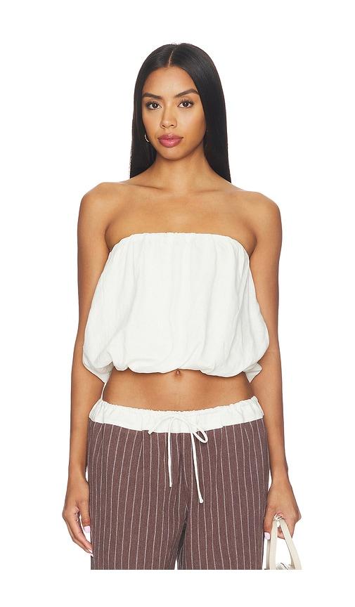 elce gale top in white. - size l (also in m, s, xs)