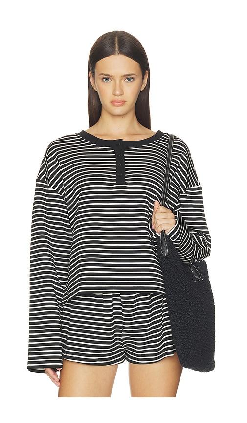 elce nixie top in black & white. - size m (also in s, xs)