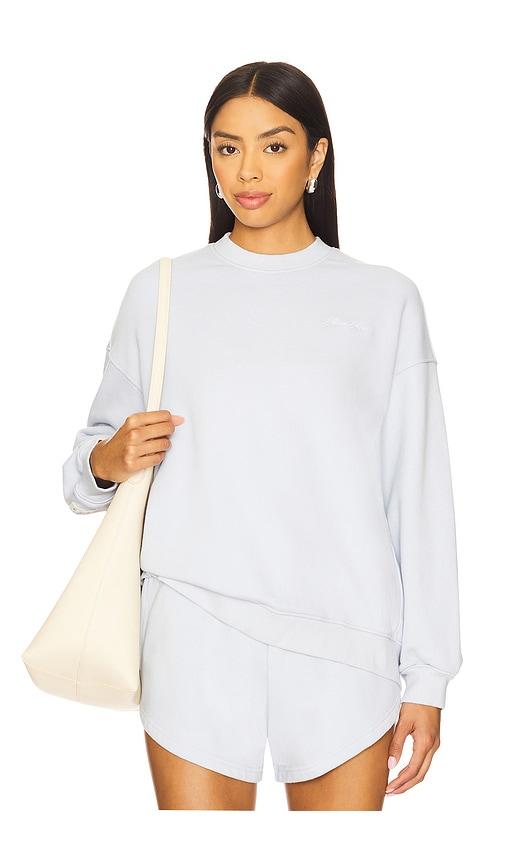 eleven eleven oversized crew sweatshirt in baby blue. - size s (also in xs)