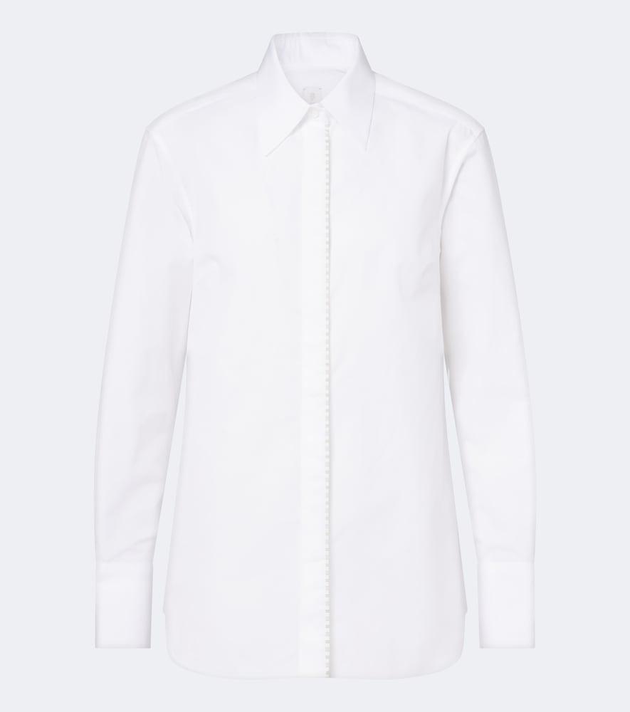 eleventy cotton and silk poplin shirt