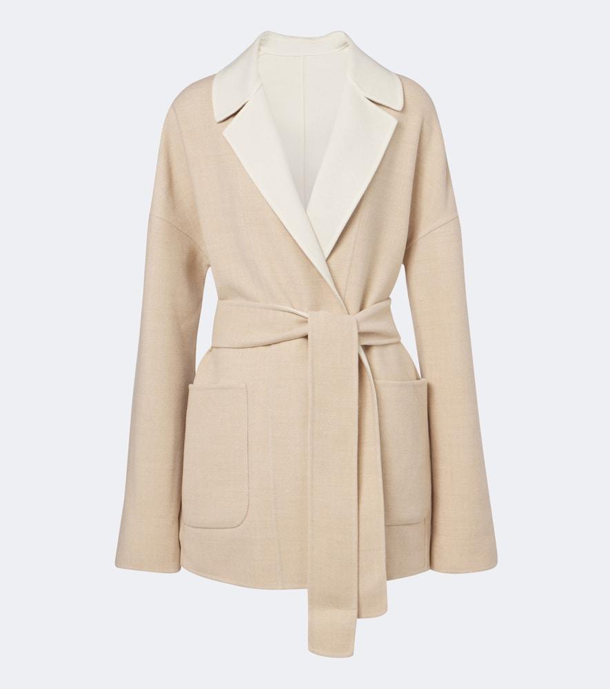 eleventy reversible wool wrap coat