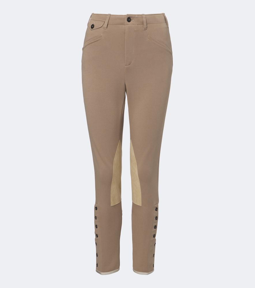 eleventy suede trimmed capris