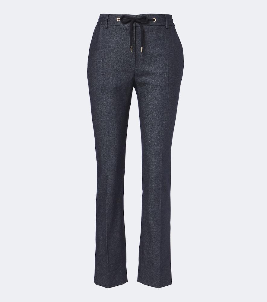 eleventy wool-blend slim pants