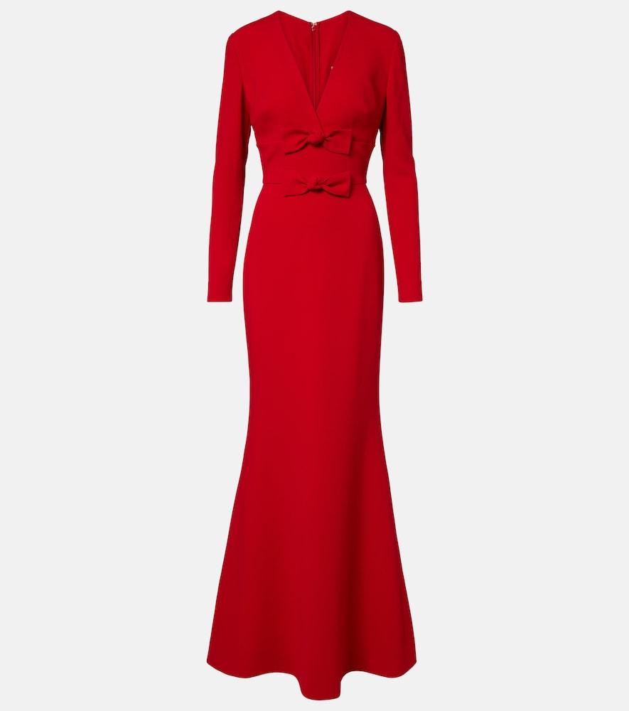 elie saab bow-detail cady gown