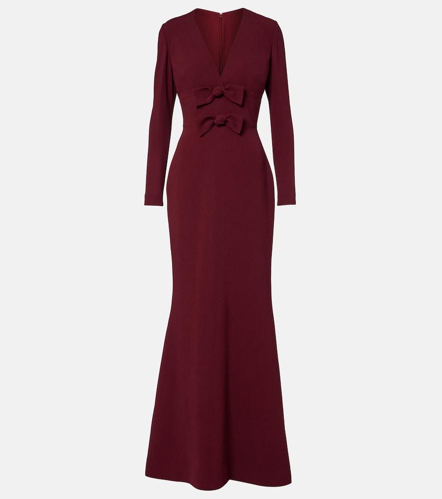 elie saab bow-detail cady gown