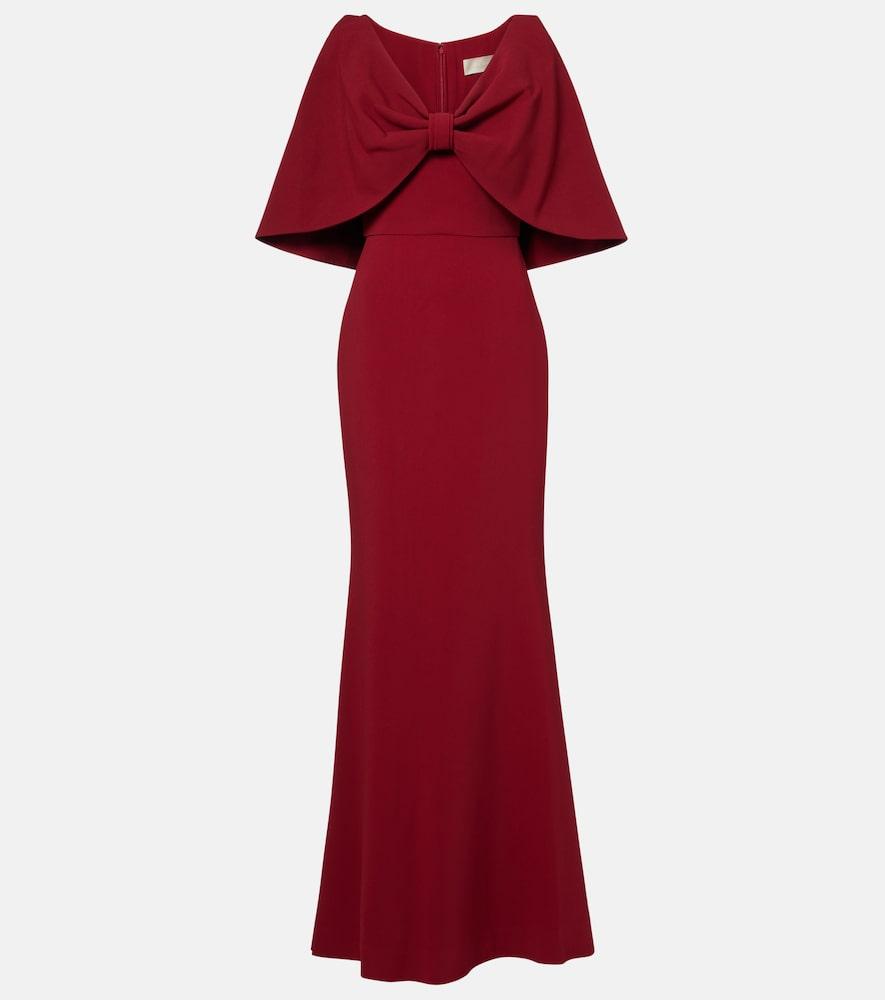 elie saab caped cady gown