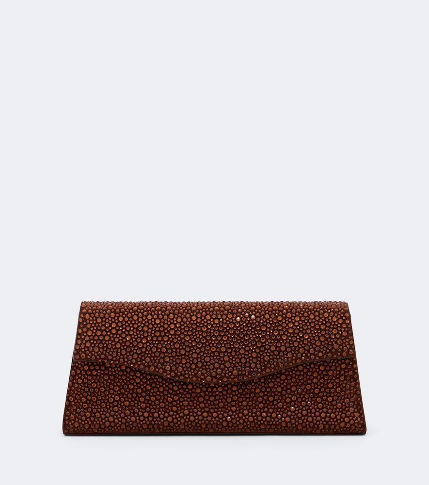 elie saab crystal-embellished clutch