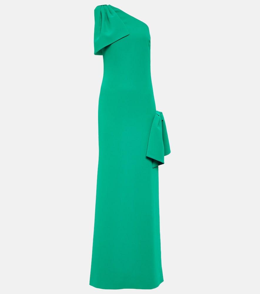 elie saab draped one-shoulder gown