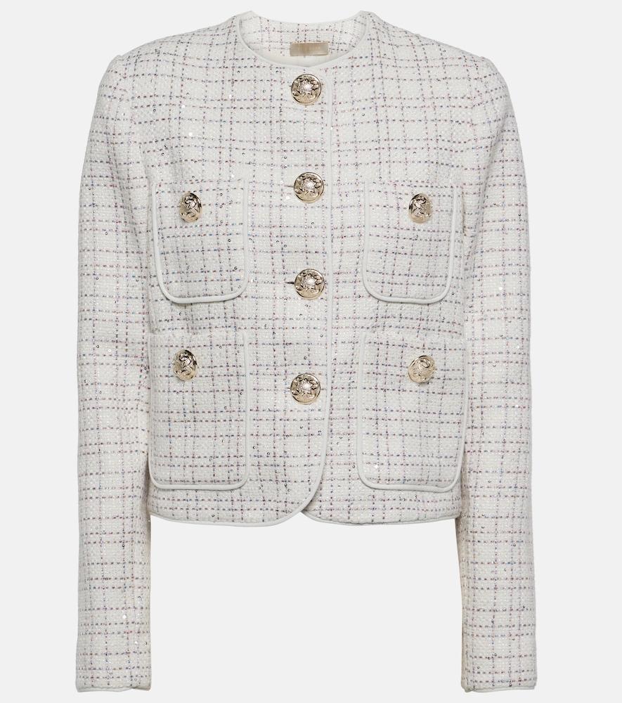 elie saab embellished tweed jacket