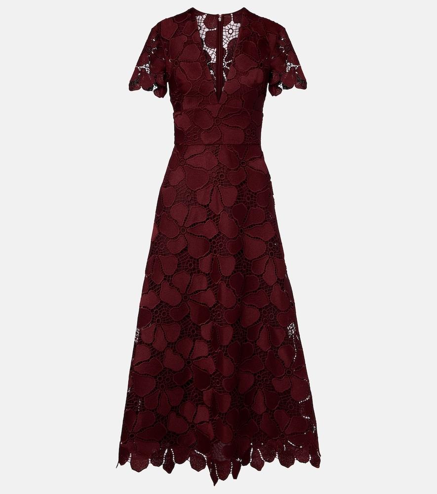 elie saab guipure lace silk-blend maxi dress