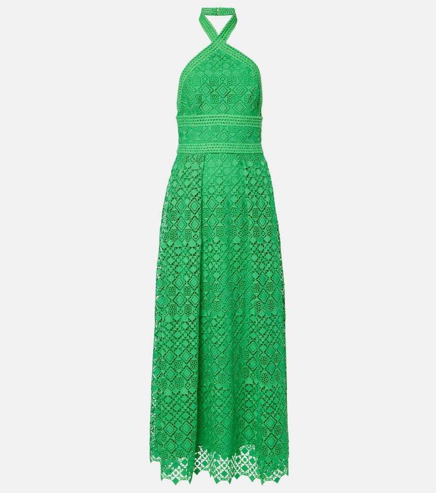 elie saab halterneck midi dress