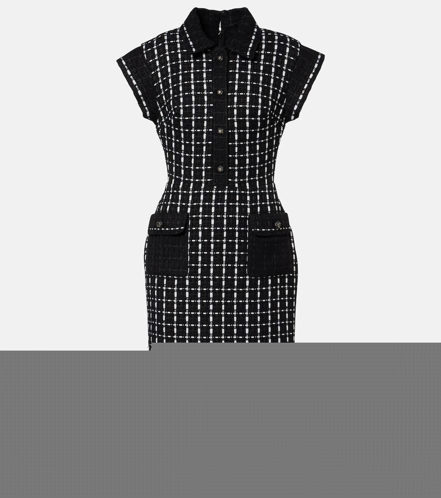 elie saab tweed midi dress