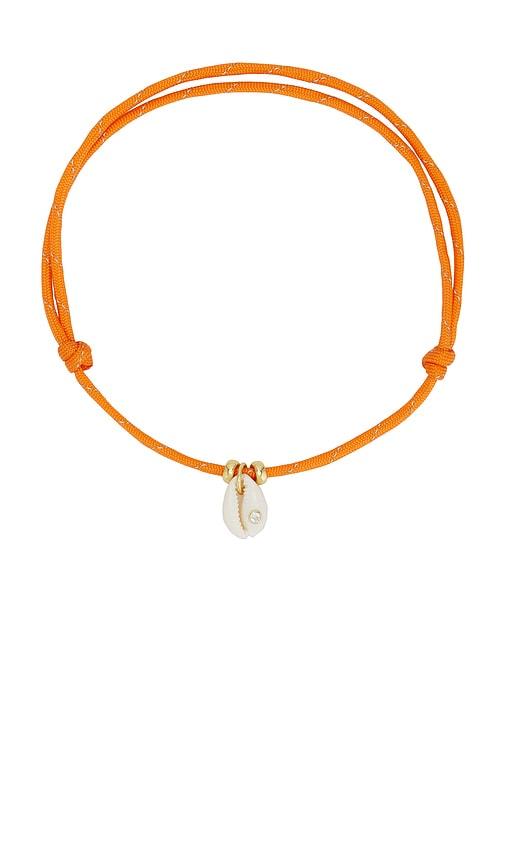 eliou cabo necklace in orange.