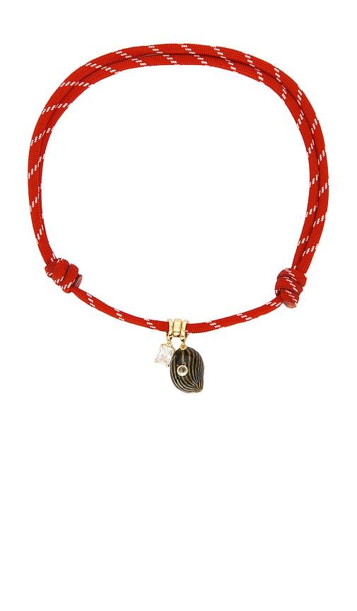 eliou marais necklace in red.