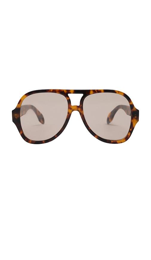 elisa johnson maren sunglasses in brown.