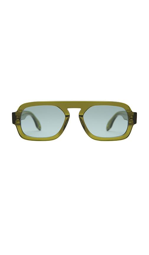 elisa johnson mini jane sunglasses in olive.