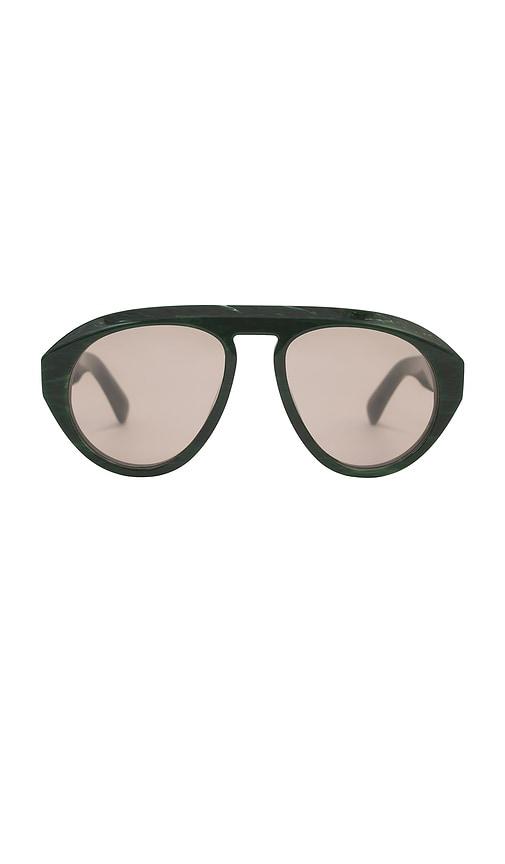 elisa johnson val sunglasses in green.