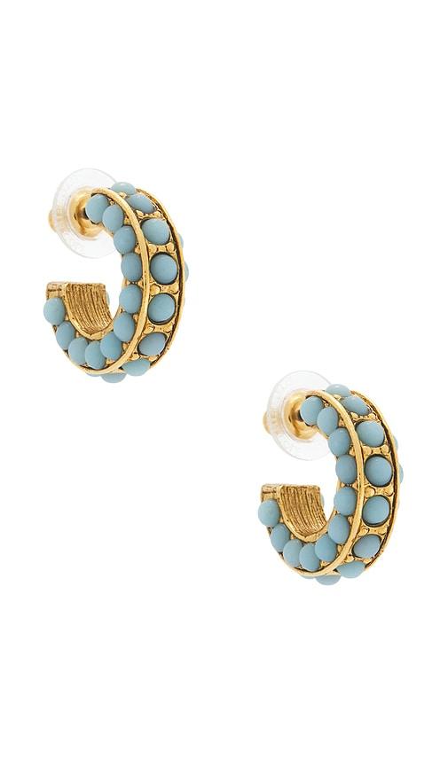 elizabeth cole aira earrings in blue.