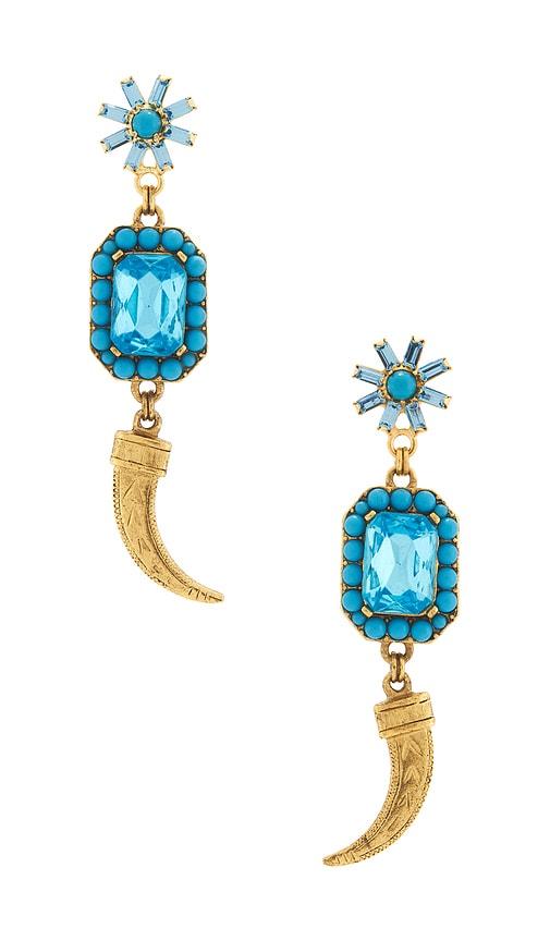 elizabeth cole petra earrings in blue.