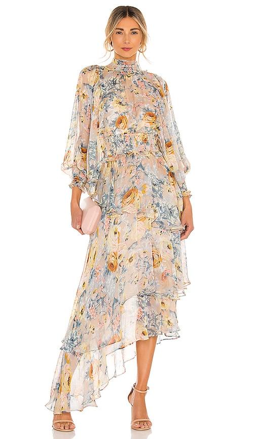 elliatt astrid dress in beige. - size l (also in s, xs, m, xl)