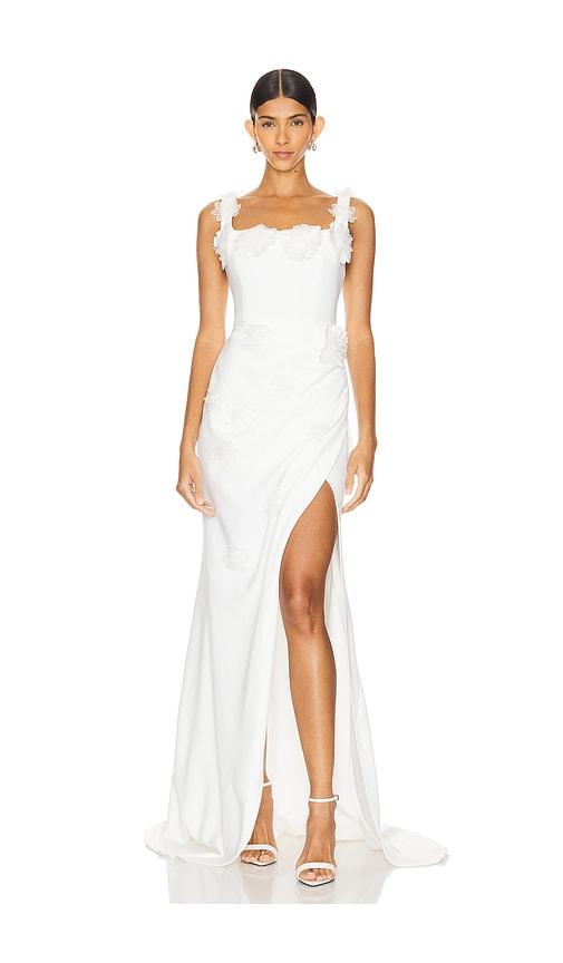 elliatt charlotte gown in ivory. - size m (also in l, s, xs)