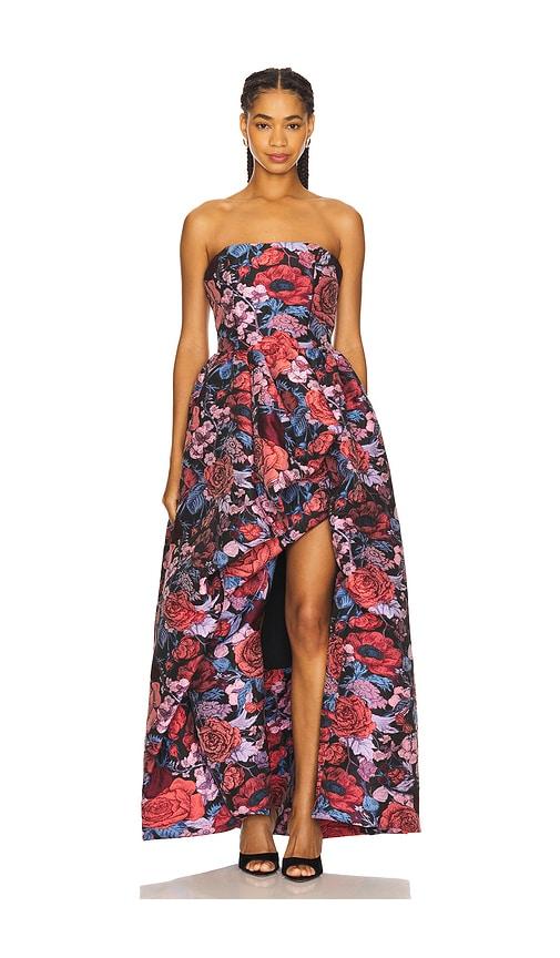 elliatt delphine gown in red,pink. - size l (also in xs)