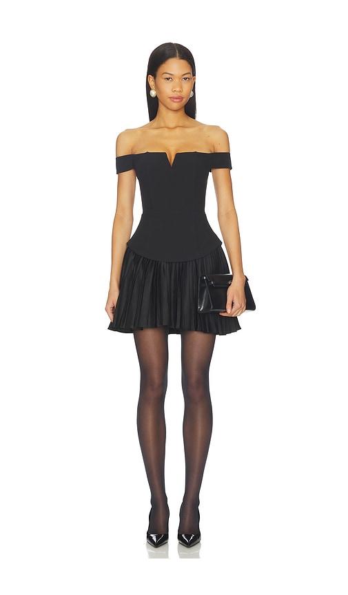 elliatt elva off the shoulder mini dress in black. - size m (also in s, xs)