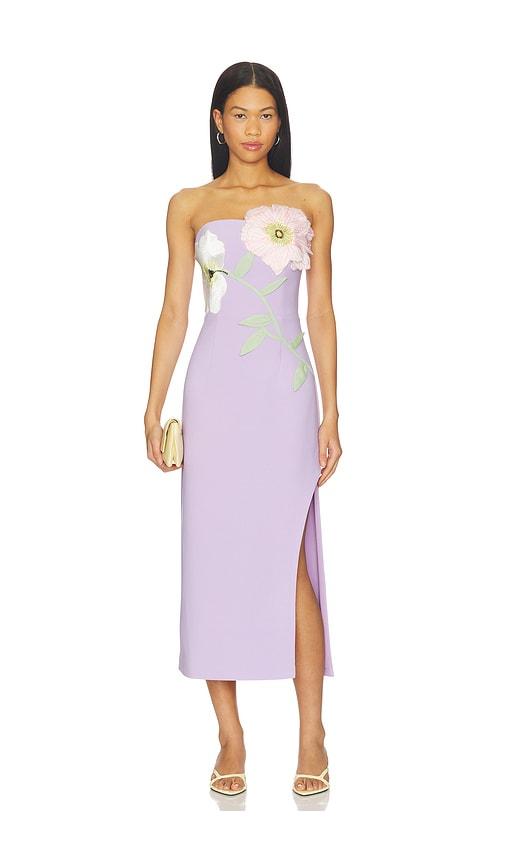elliatt hope midi dress in lavender. - size m (also in s, xs, xl)